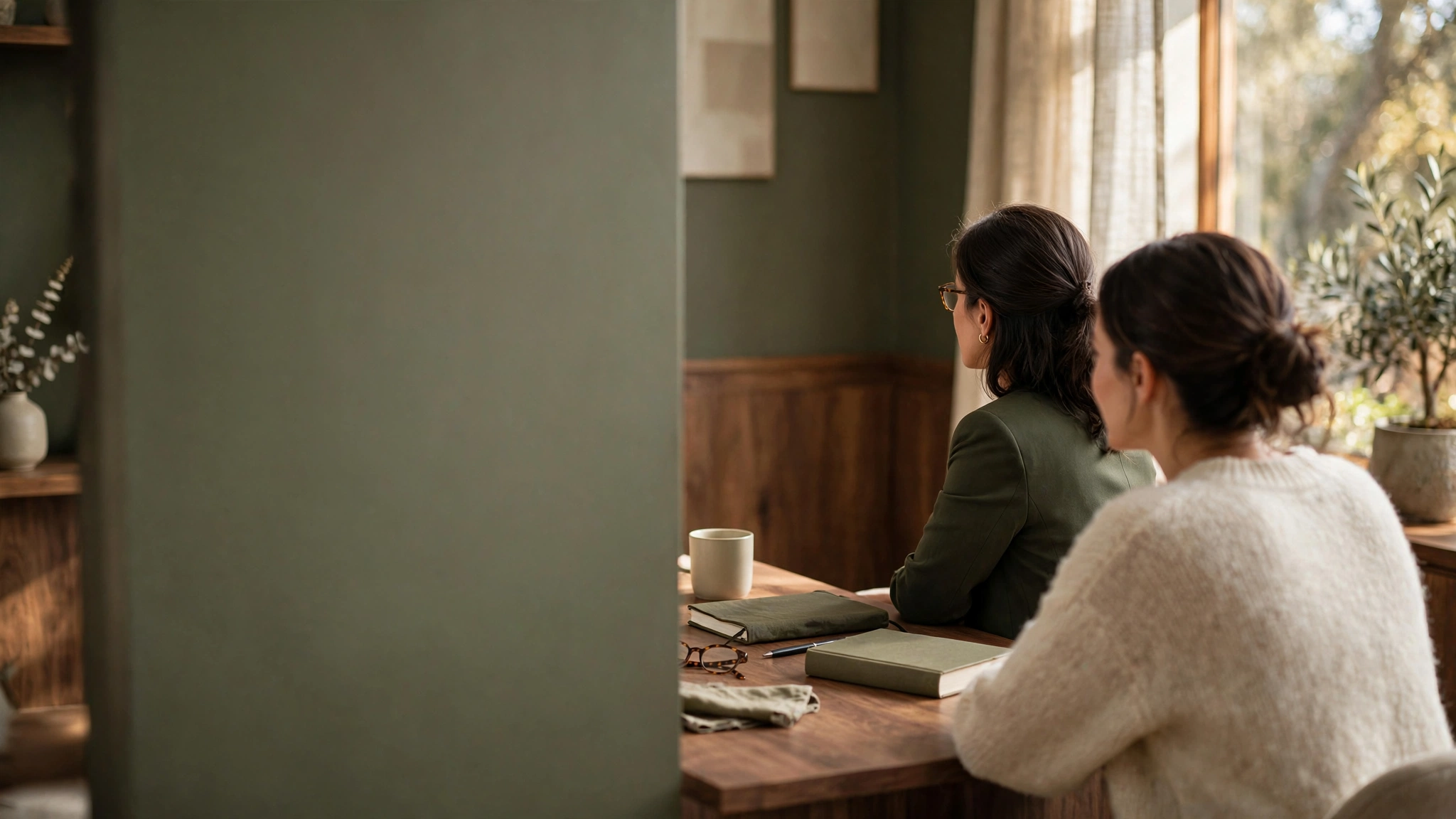 A lawyer listening carefully during a client consultation